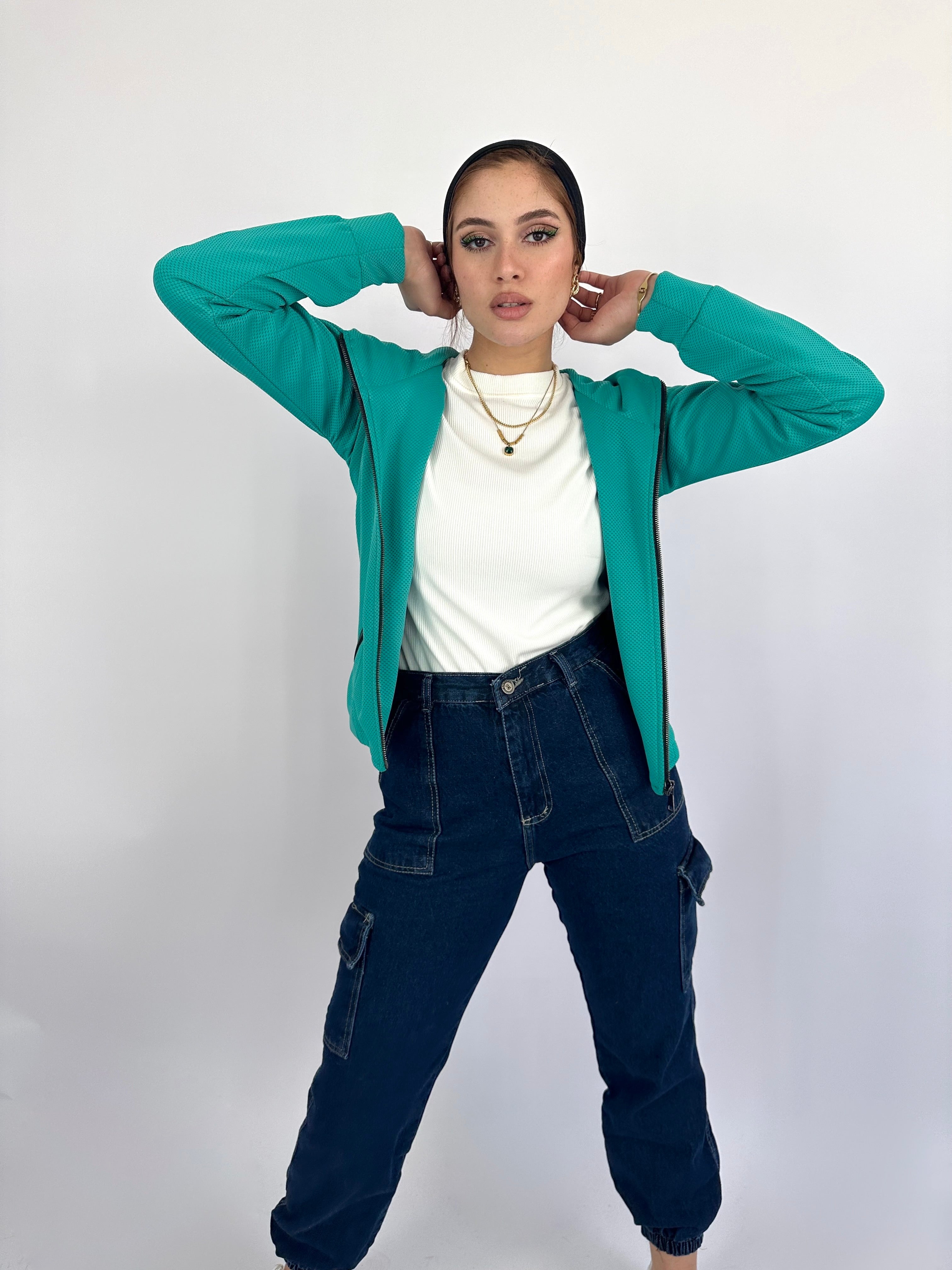 Sportif Hoodie Turquoise
