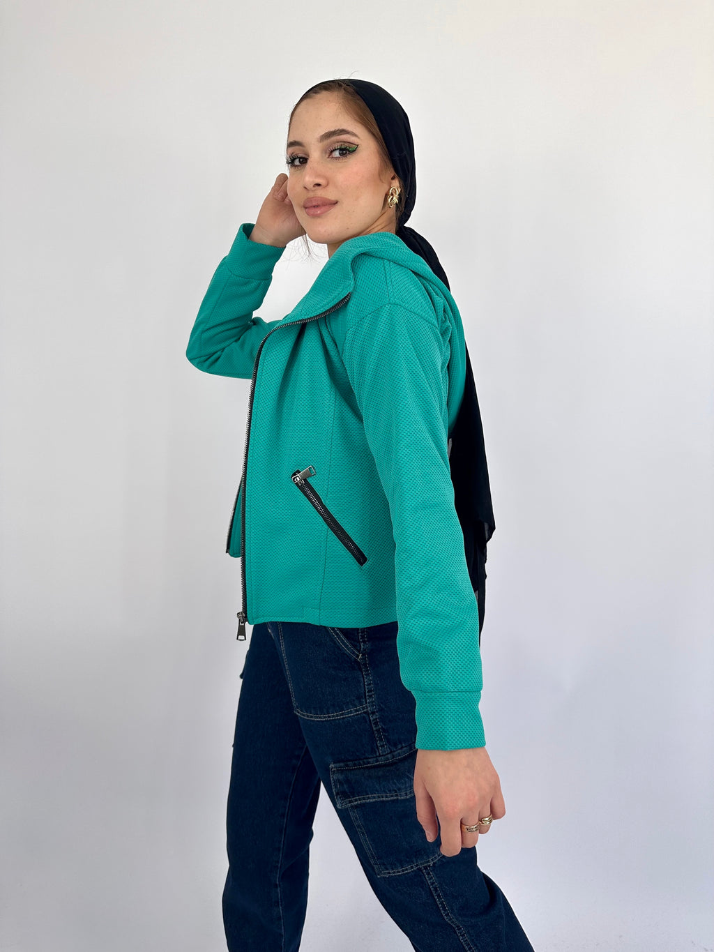 Sportif Hoodie Turquoise