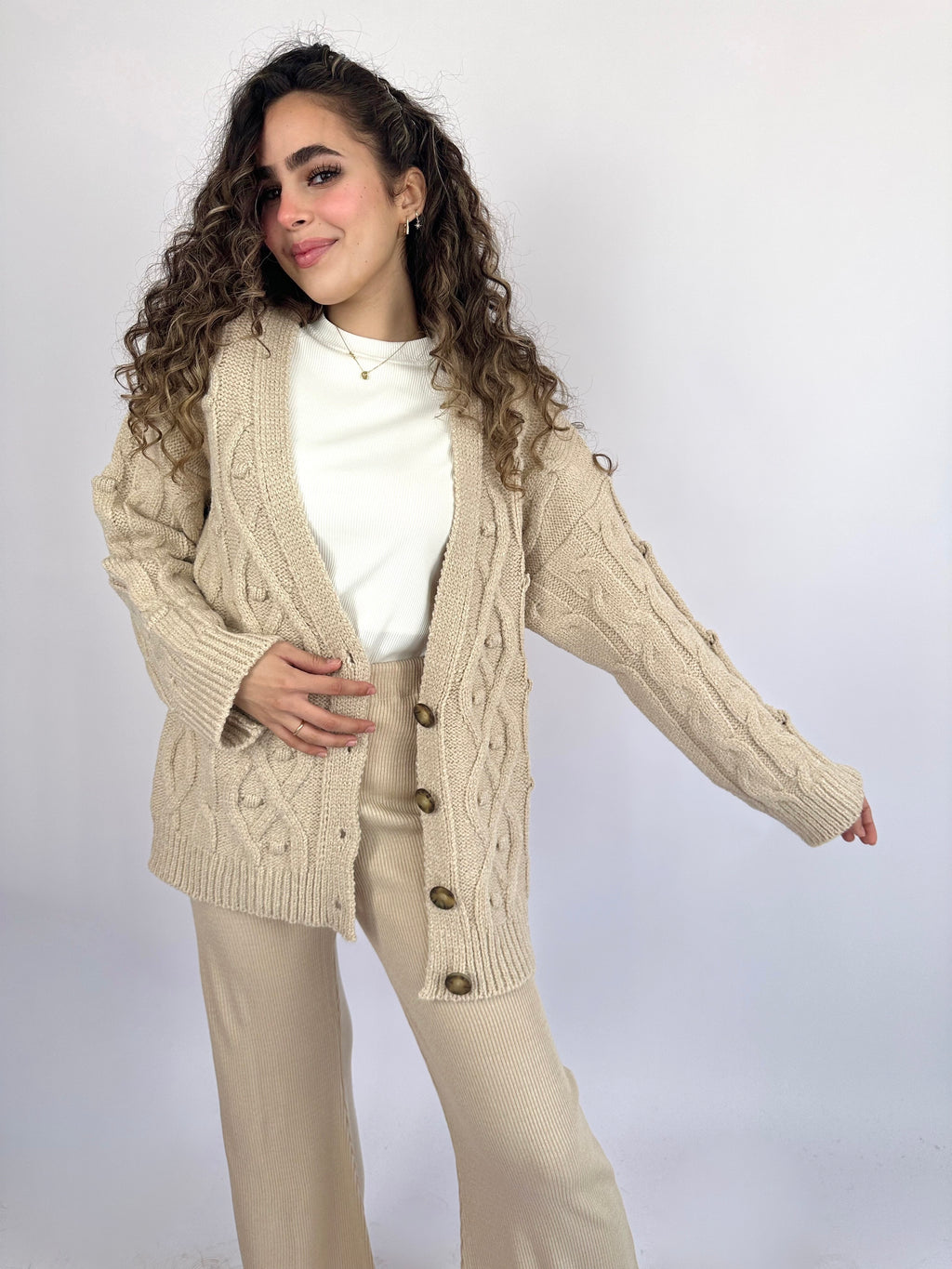 Winter New Wide Pants Oatmeal