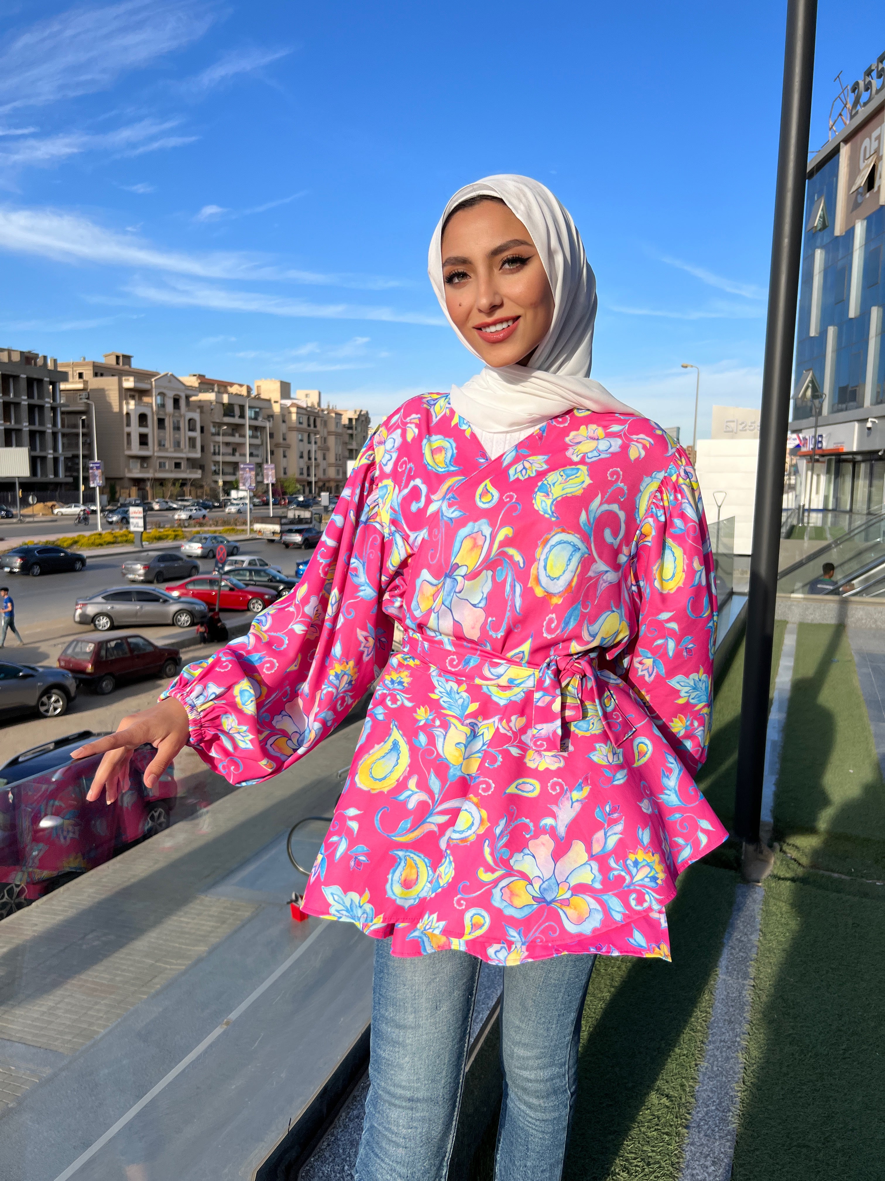 Pink Lolipop Dream Criss Cross Blouse