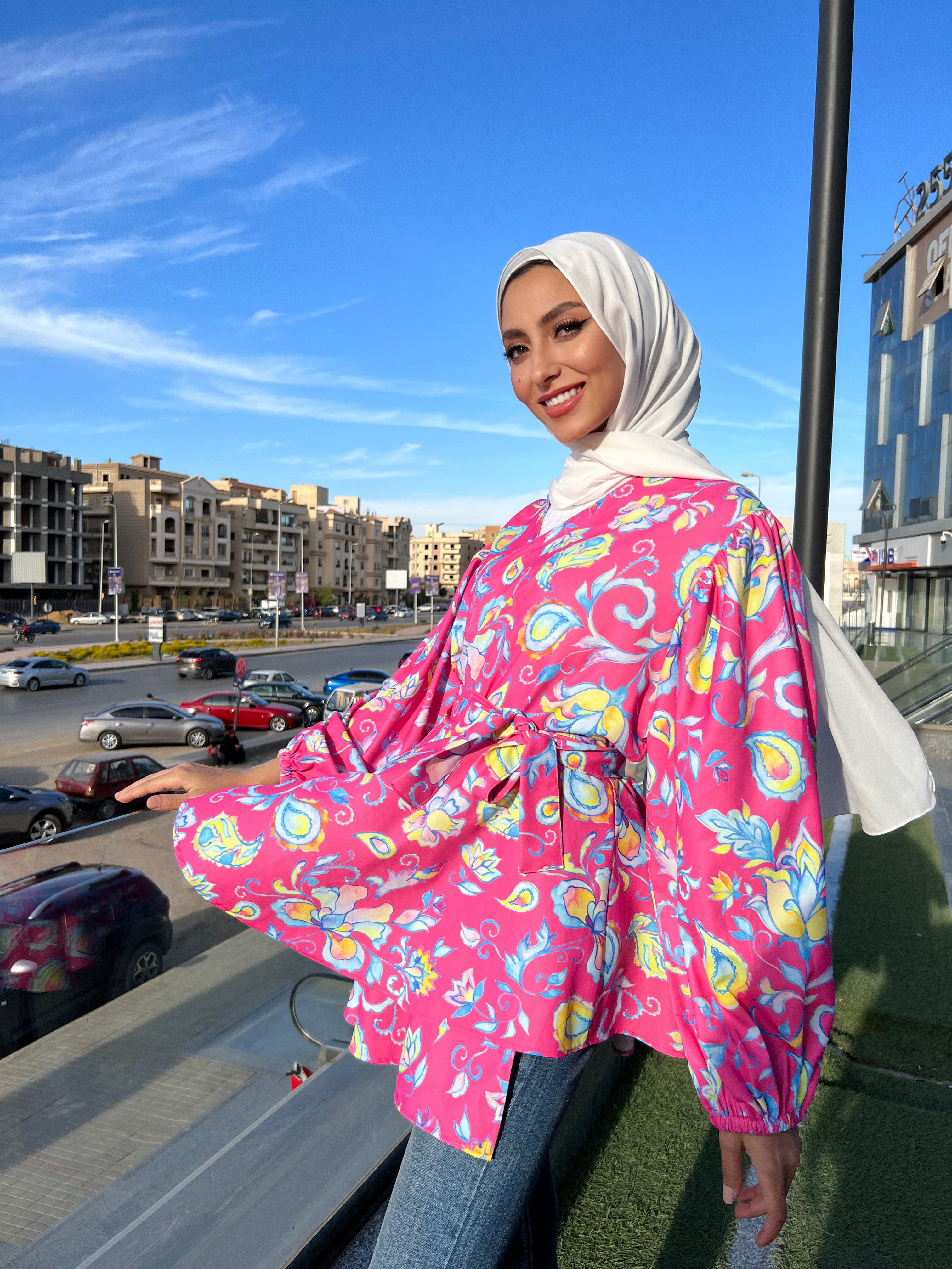 Pink Lolipop Dream Criss Cross Blouse