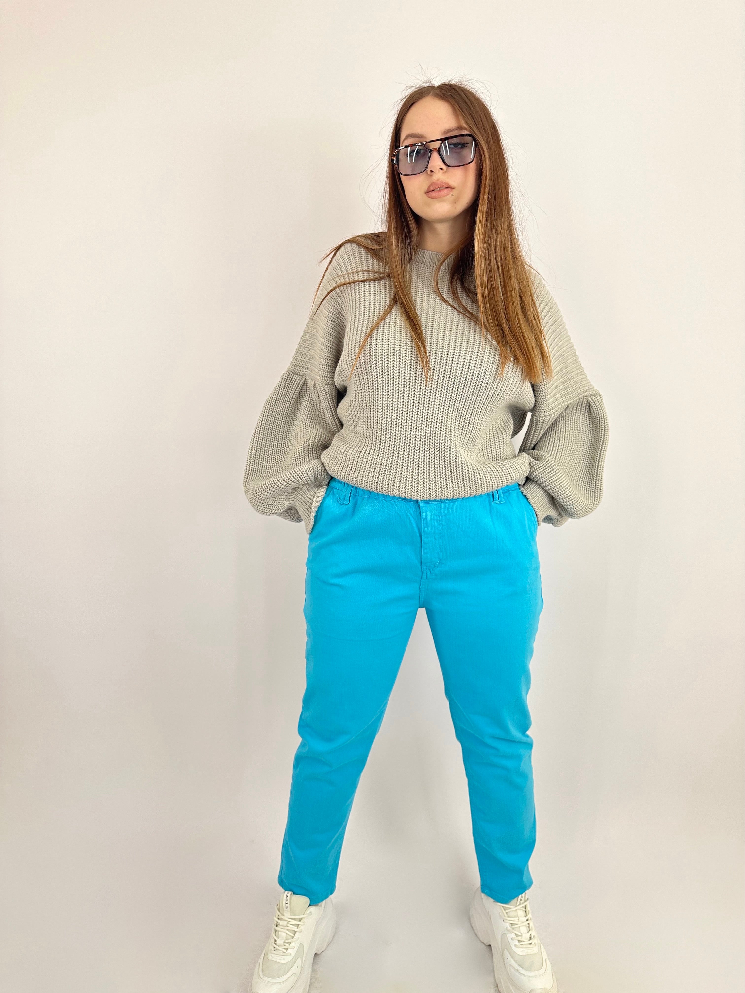 True Blue Mom Fit Pants
