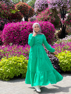 New Cutout Dress Green