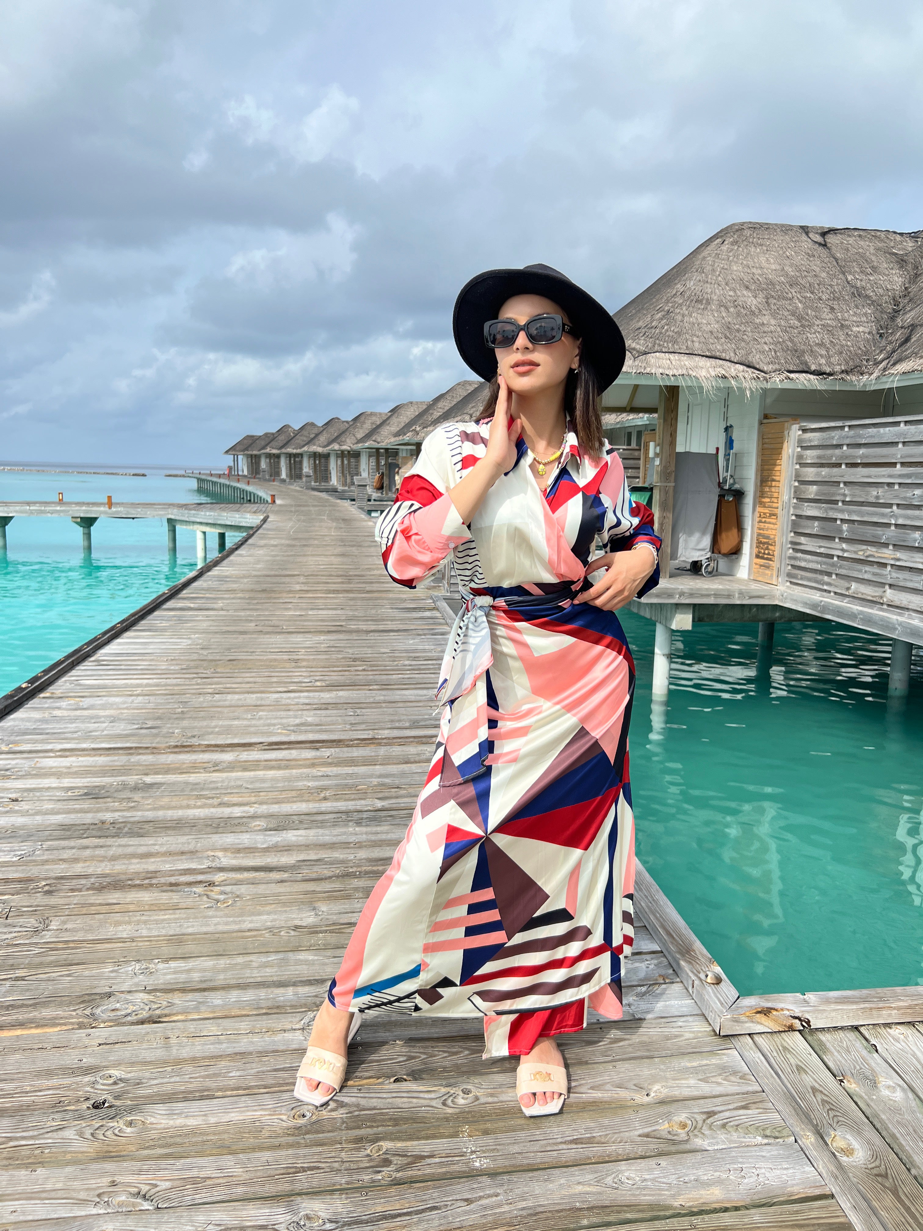 Geo Sands Dress
