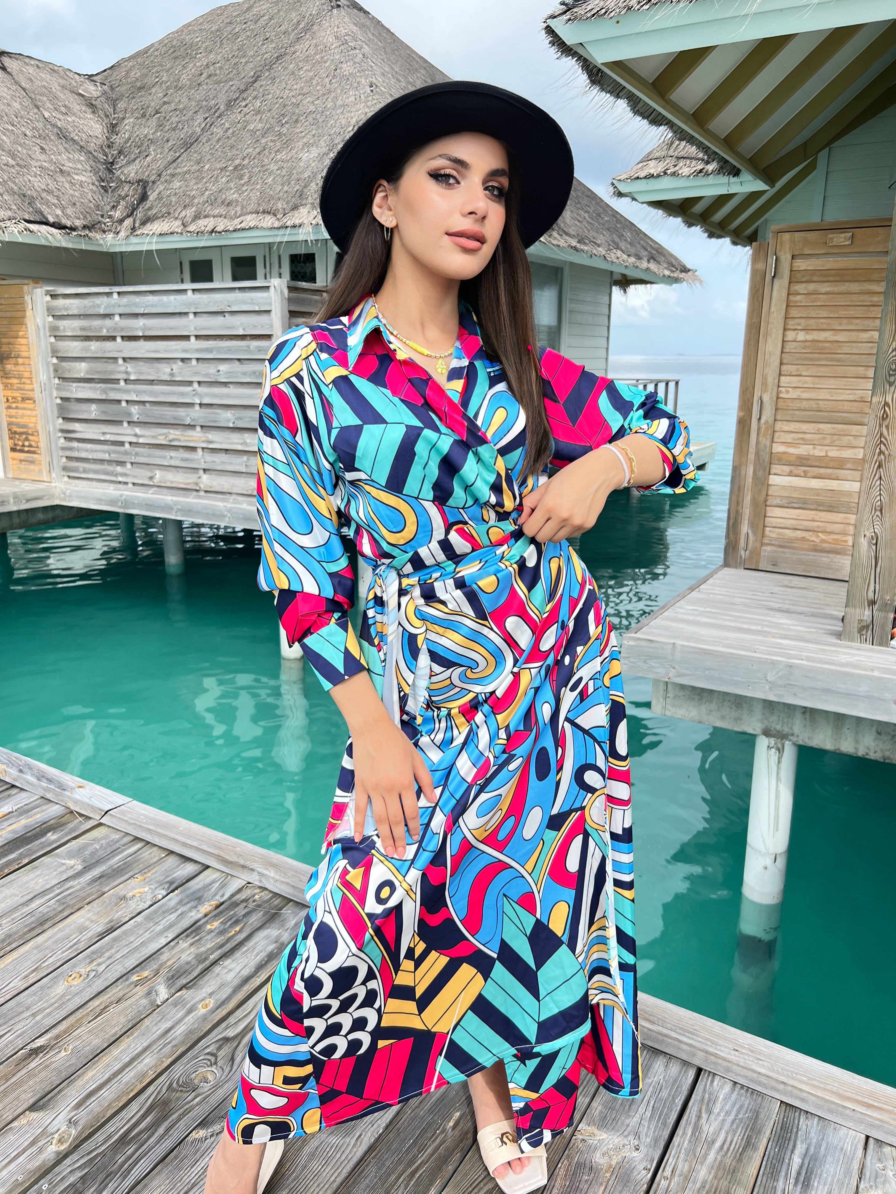 Peacocky Girl Dress