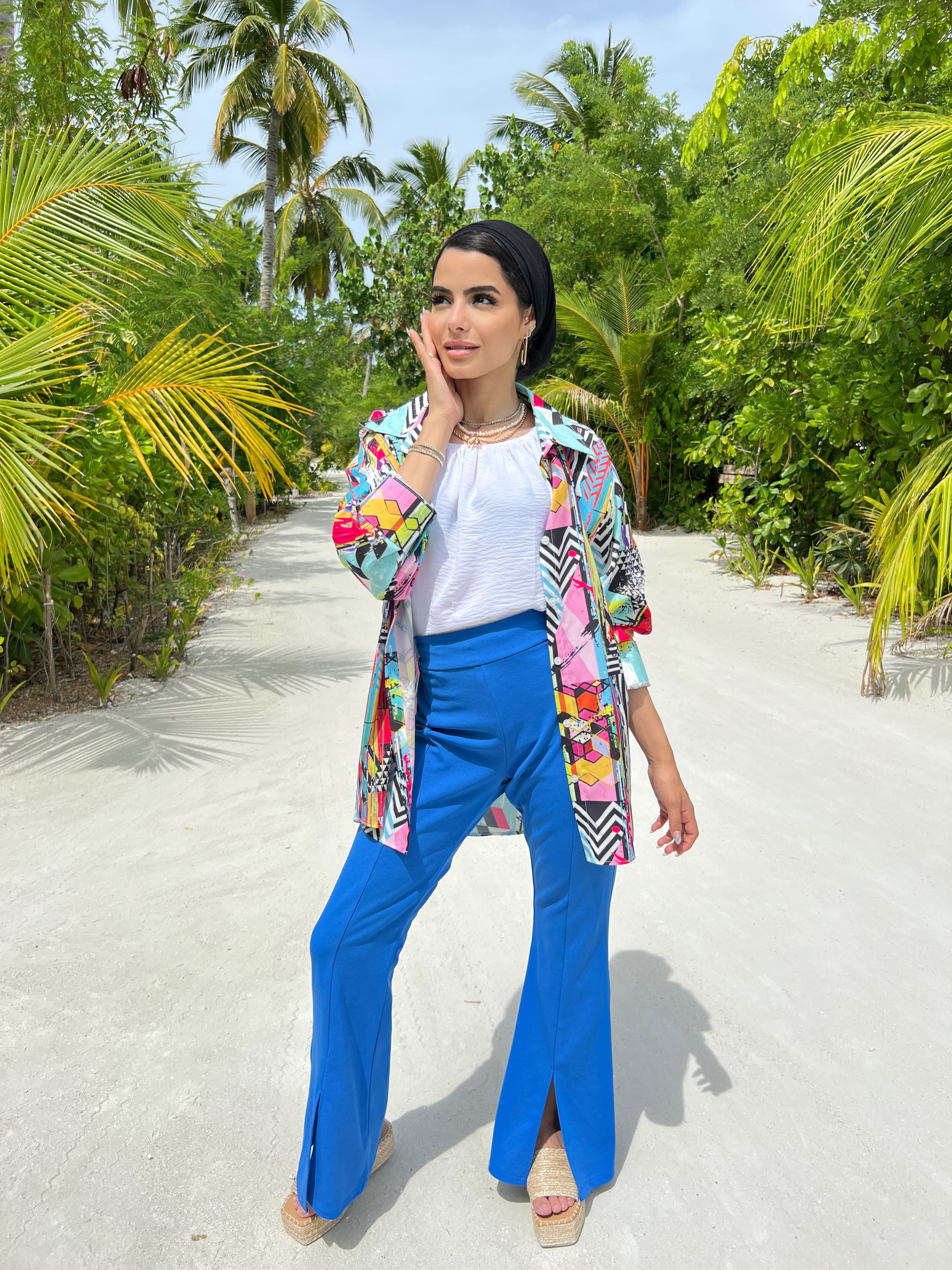 Split Pants Royal Blue