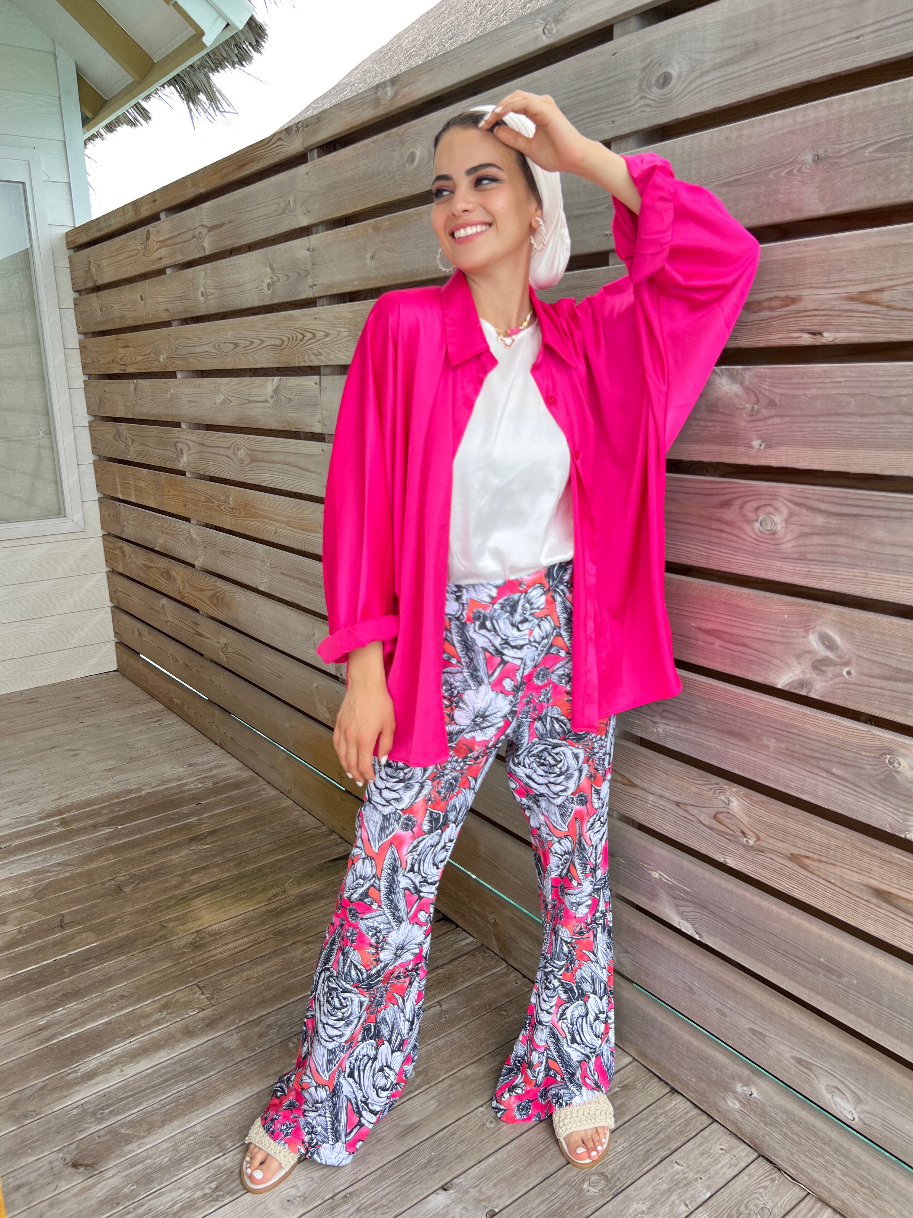 Neon Flowers Pants