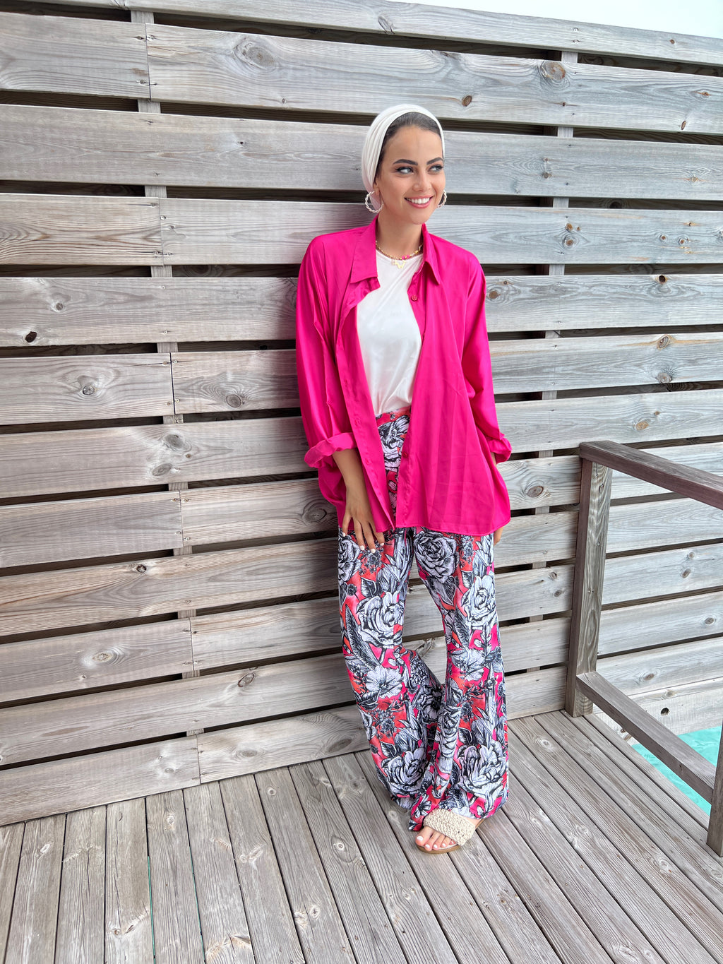 Neon Flowers Pants