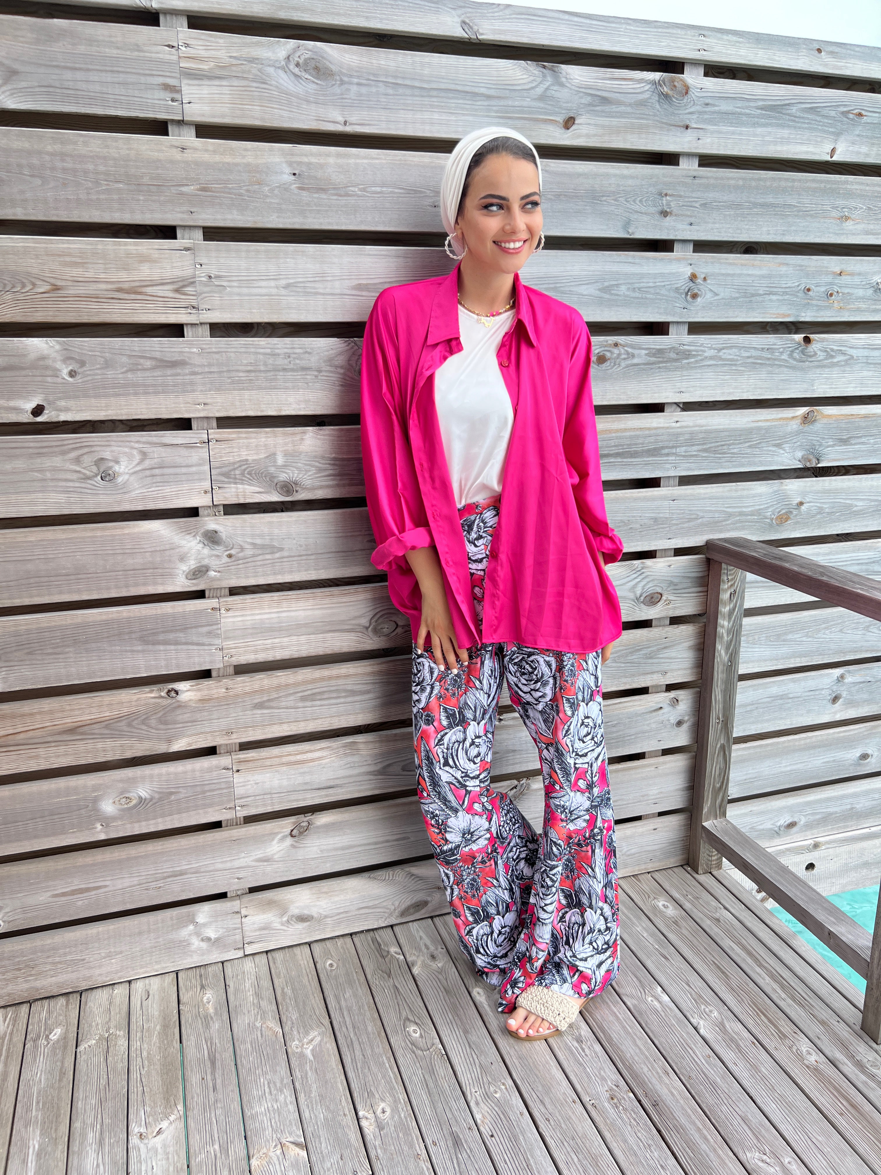 Neon Flowers Pants