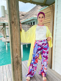 Abstractive Purple Pants