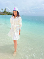 Peplum Long Shirt Cream