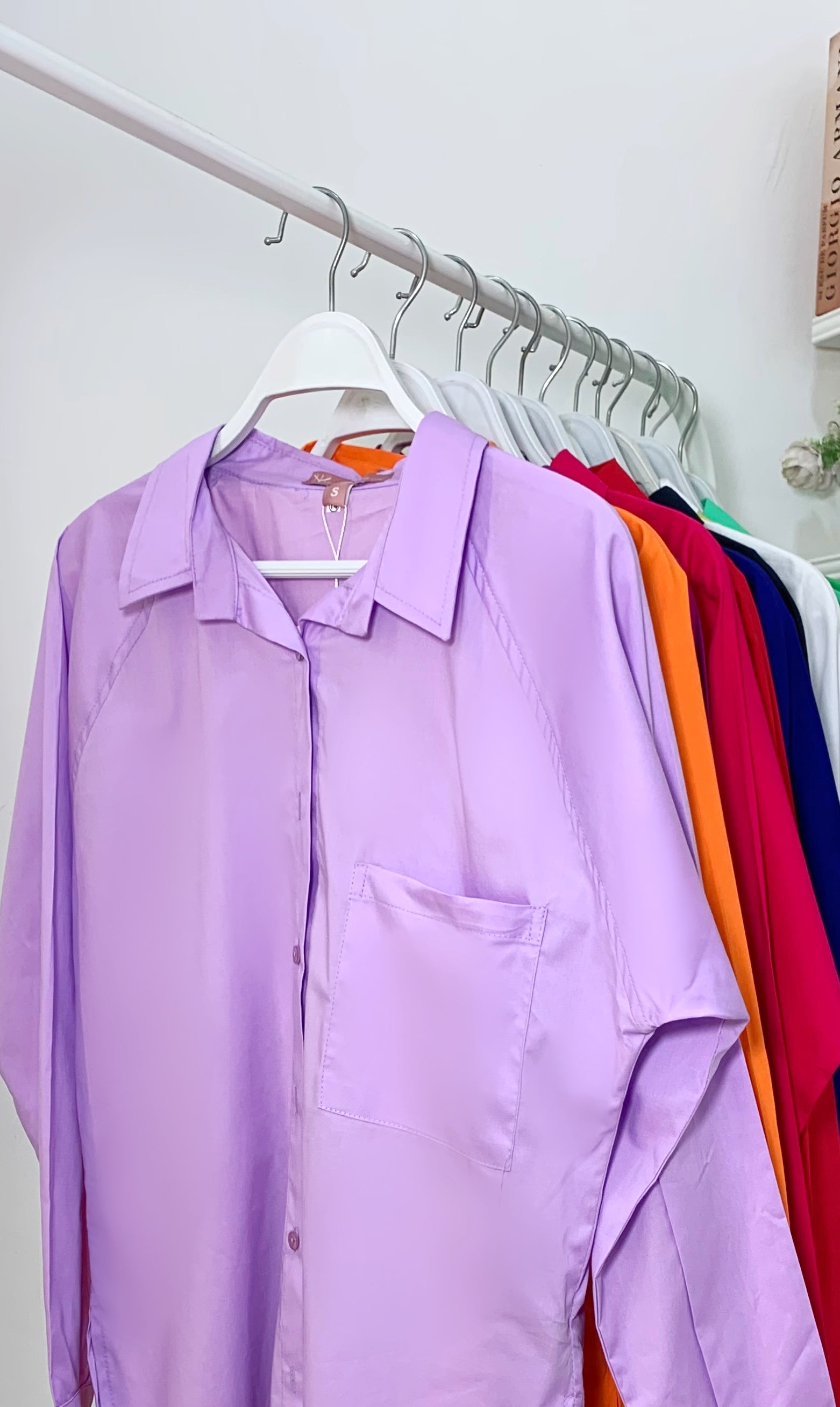 Basic Puff Shirt Lilac