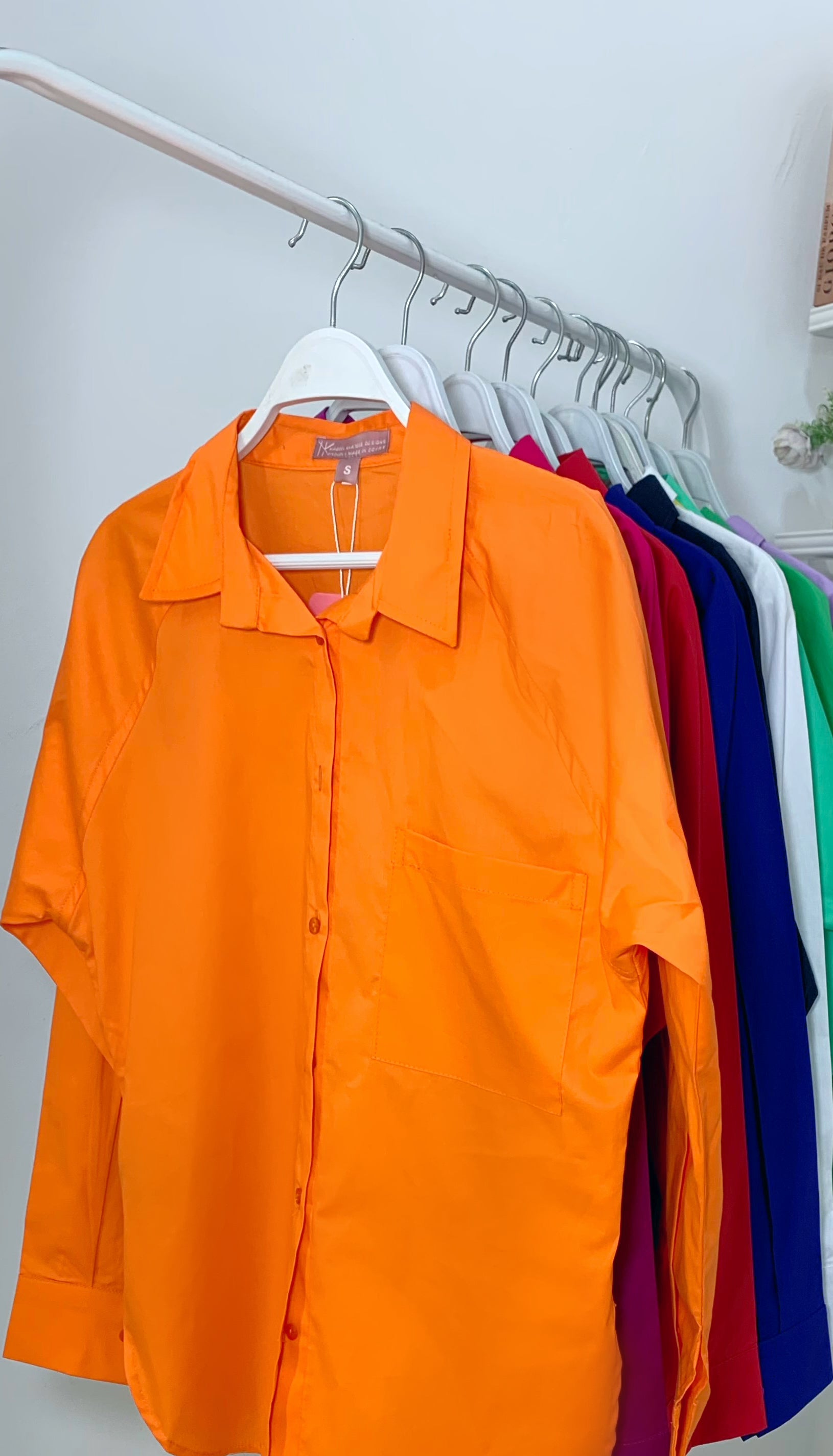 Basic Puff Shirt Orange