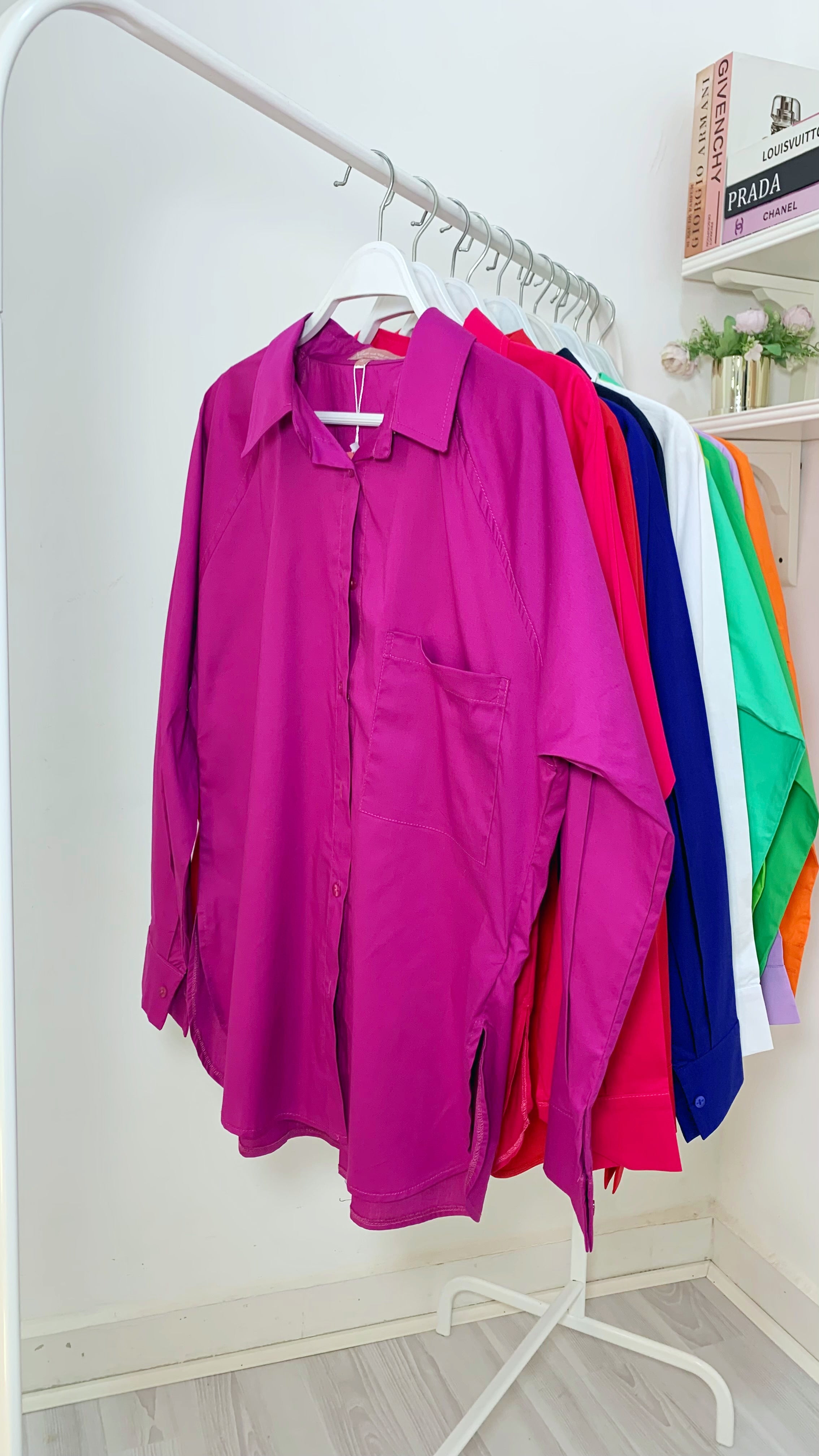 Basic Puff Shirt Purple