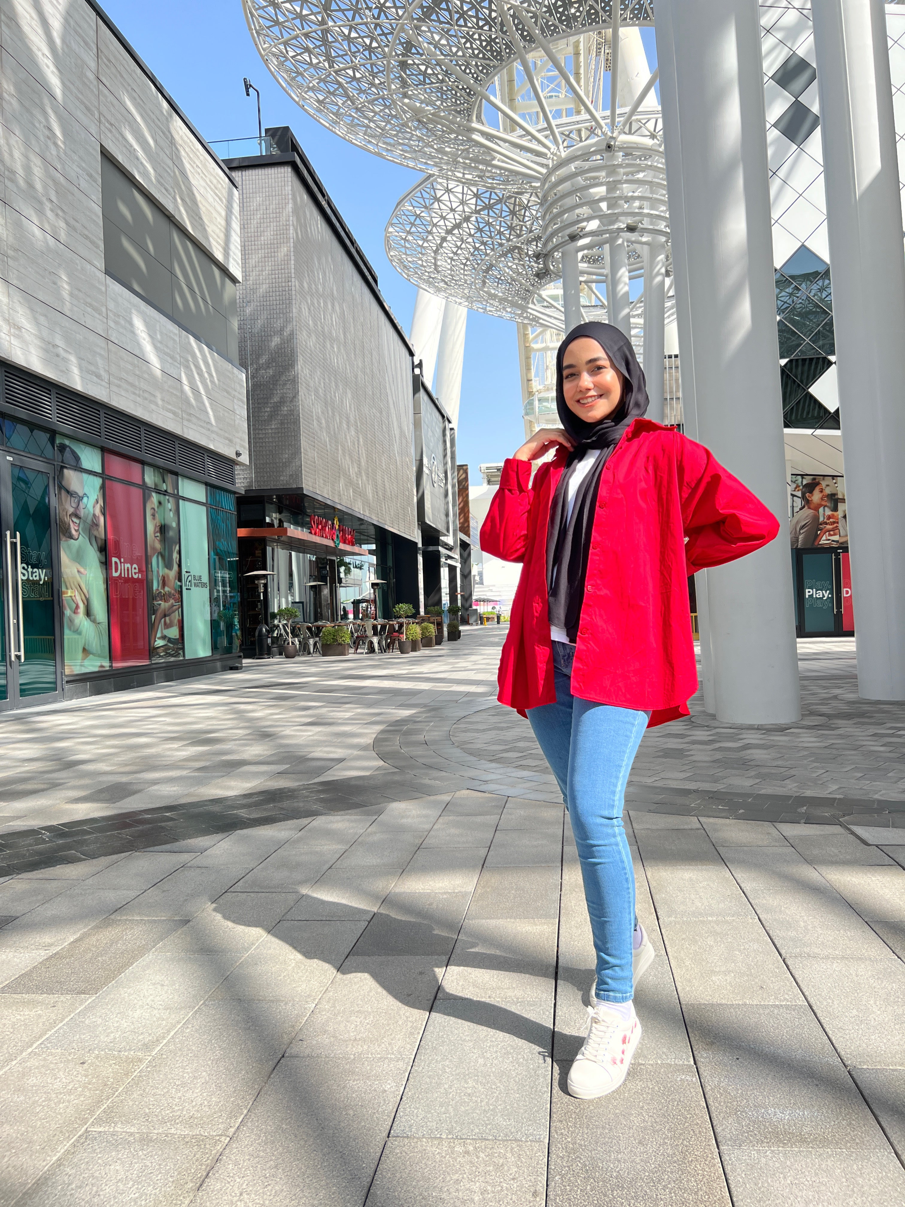 Basic Puff Shirt Cherry