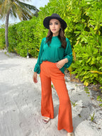 Silky Girl Blouse Green