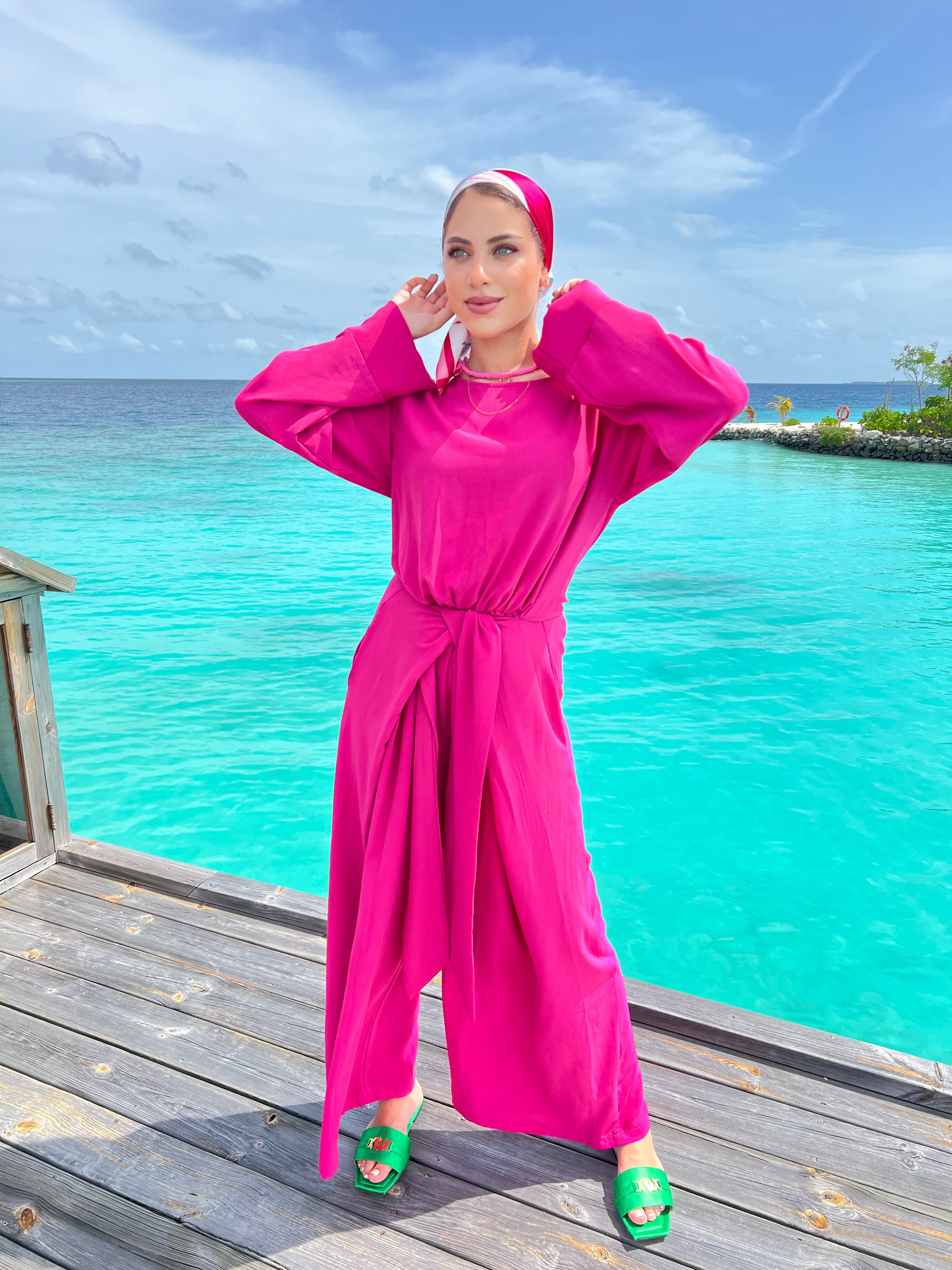 Wrap It Up Pants Hot Pink