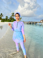 Lavender Oceans Swimsuit Top