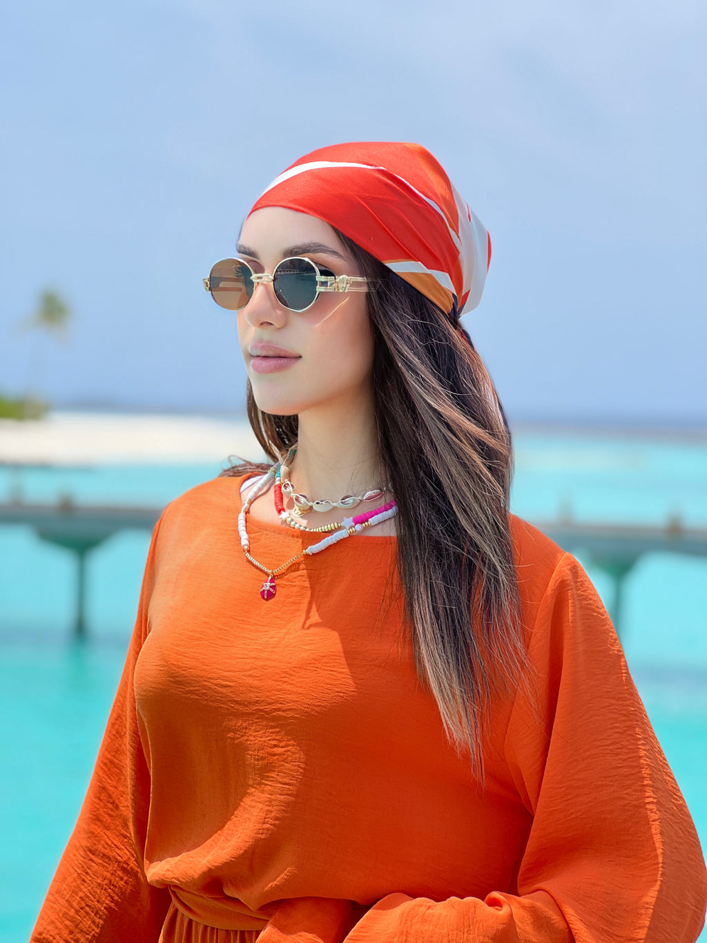 Wrap It Jumpsuit Orange