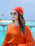 Wrap It Jumpsuit Orange