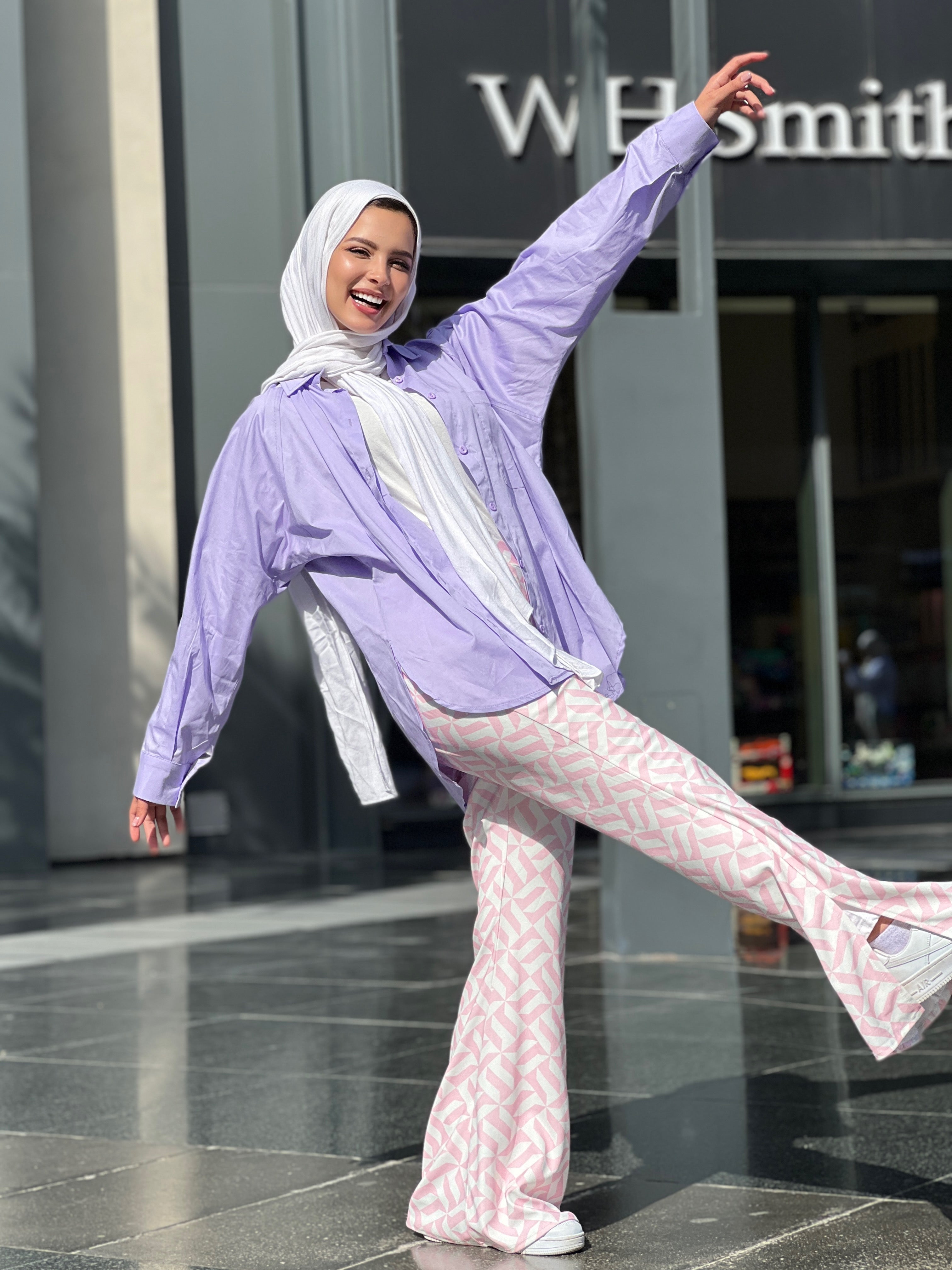 Basic Puff Shirt Lilac