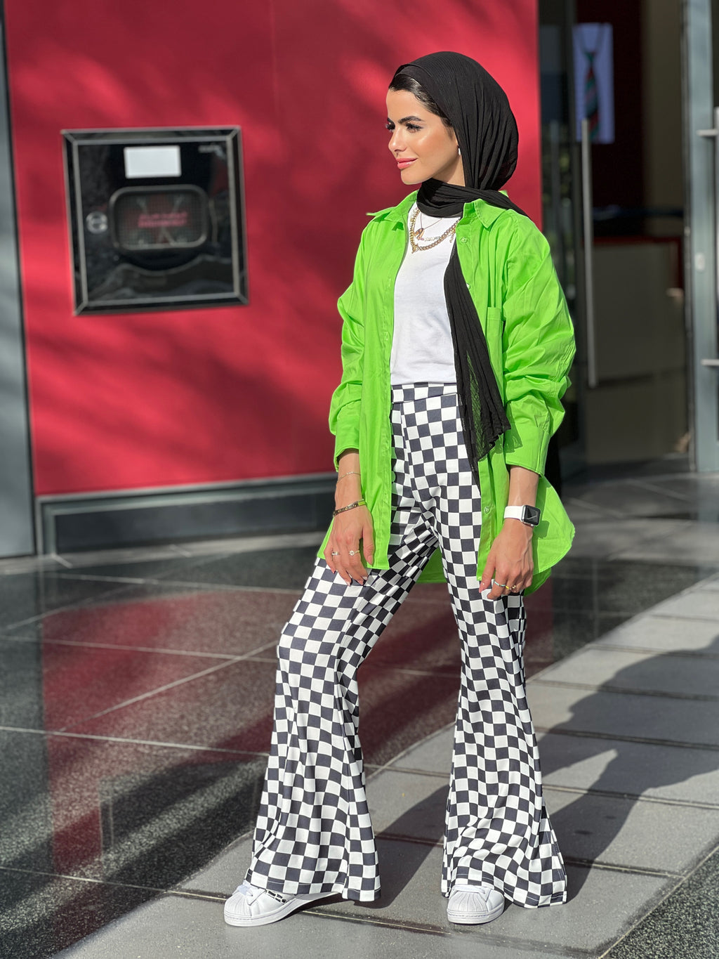 Basic Puff Shirt Electric Green