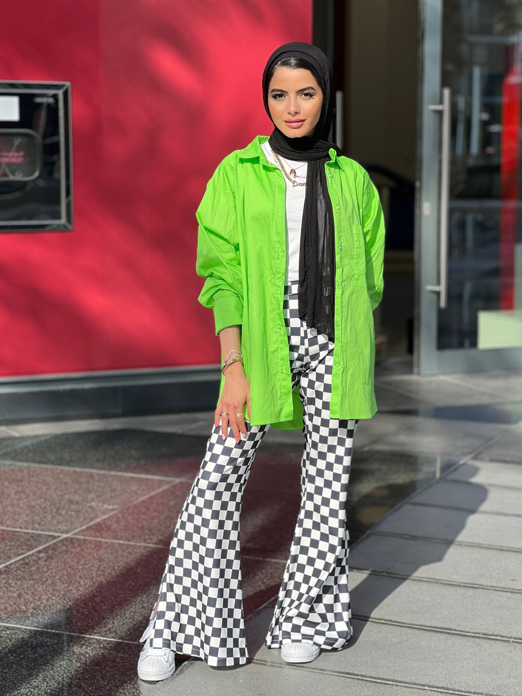 Basic Puff Shirt Electric Green