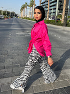 Basic Puff Shirt Hot Pink