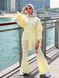 Grab It Set Pants Pale Yellow