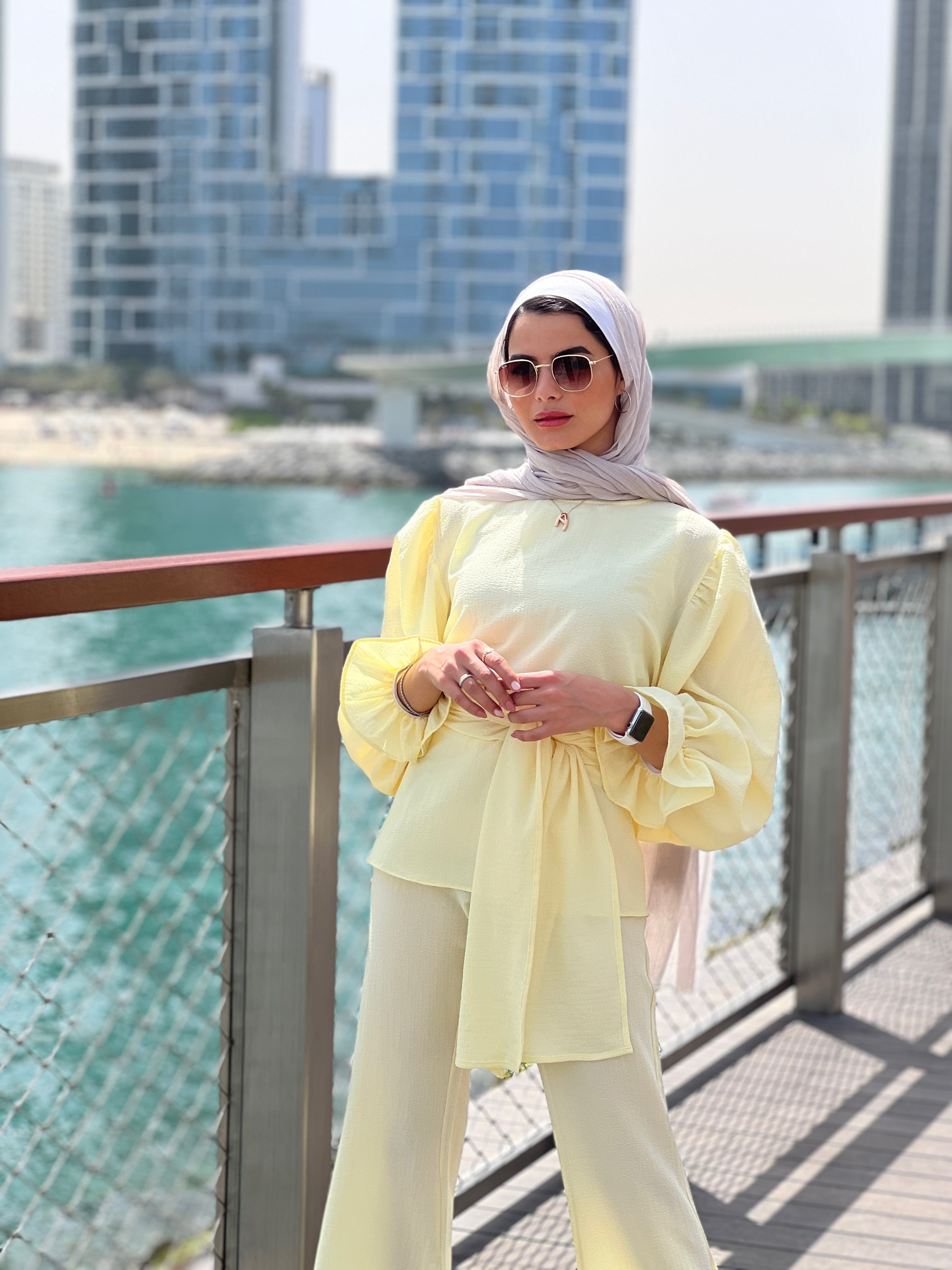 Grab It Set Top Pale Yellow