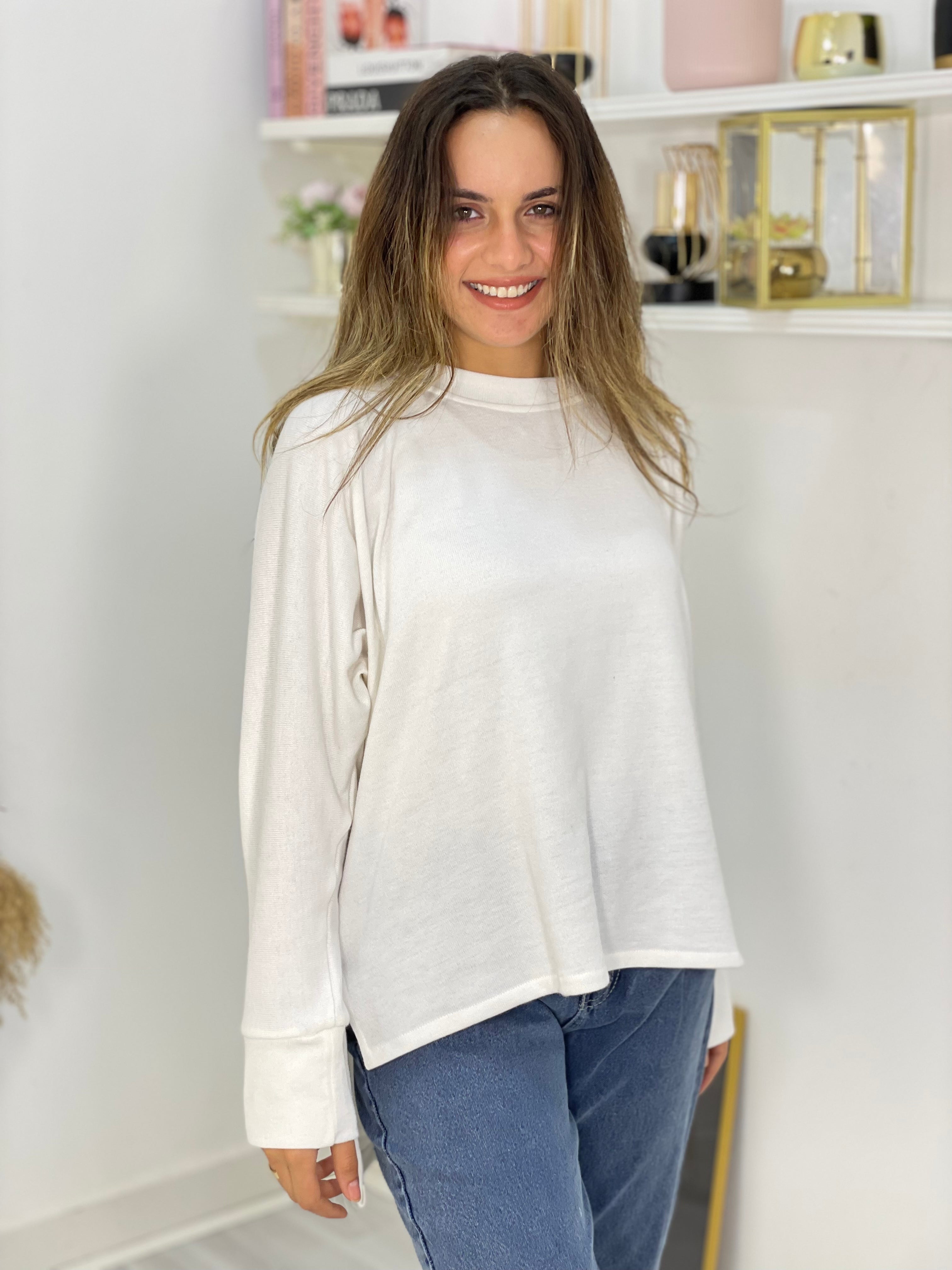 New Mom Fit Pants Jeans Blue