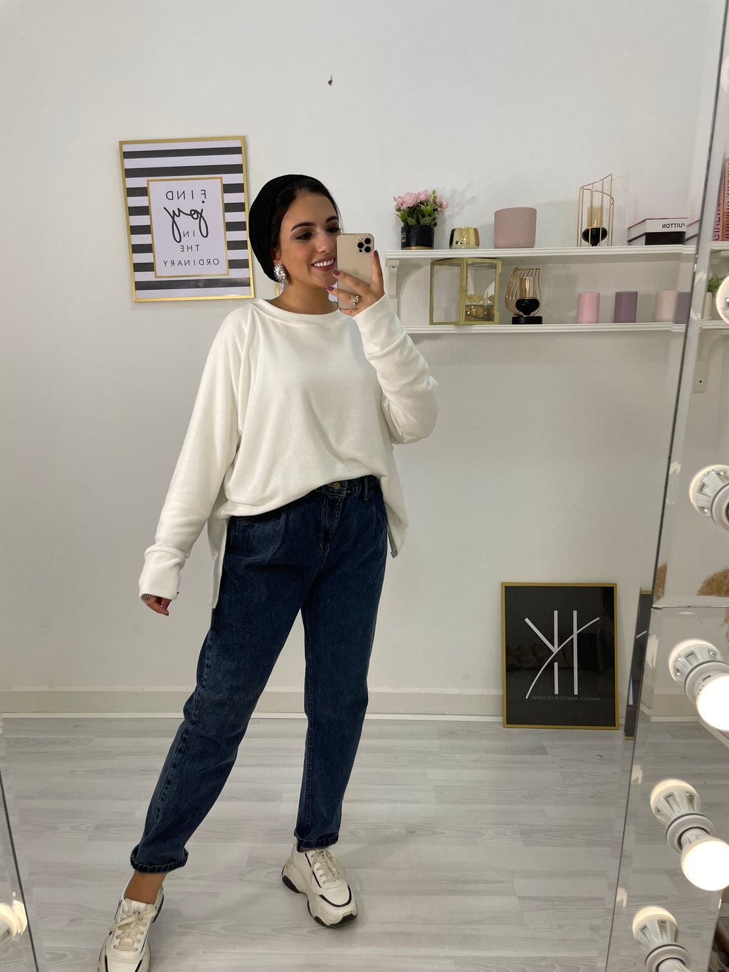 New Mom Fit Pants Jeans Acid Wash