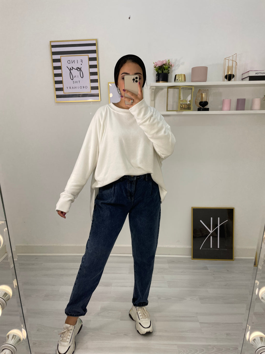 New Mom Fit Pants Jeans Acid Wash