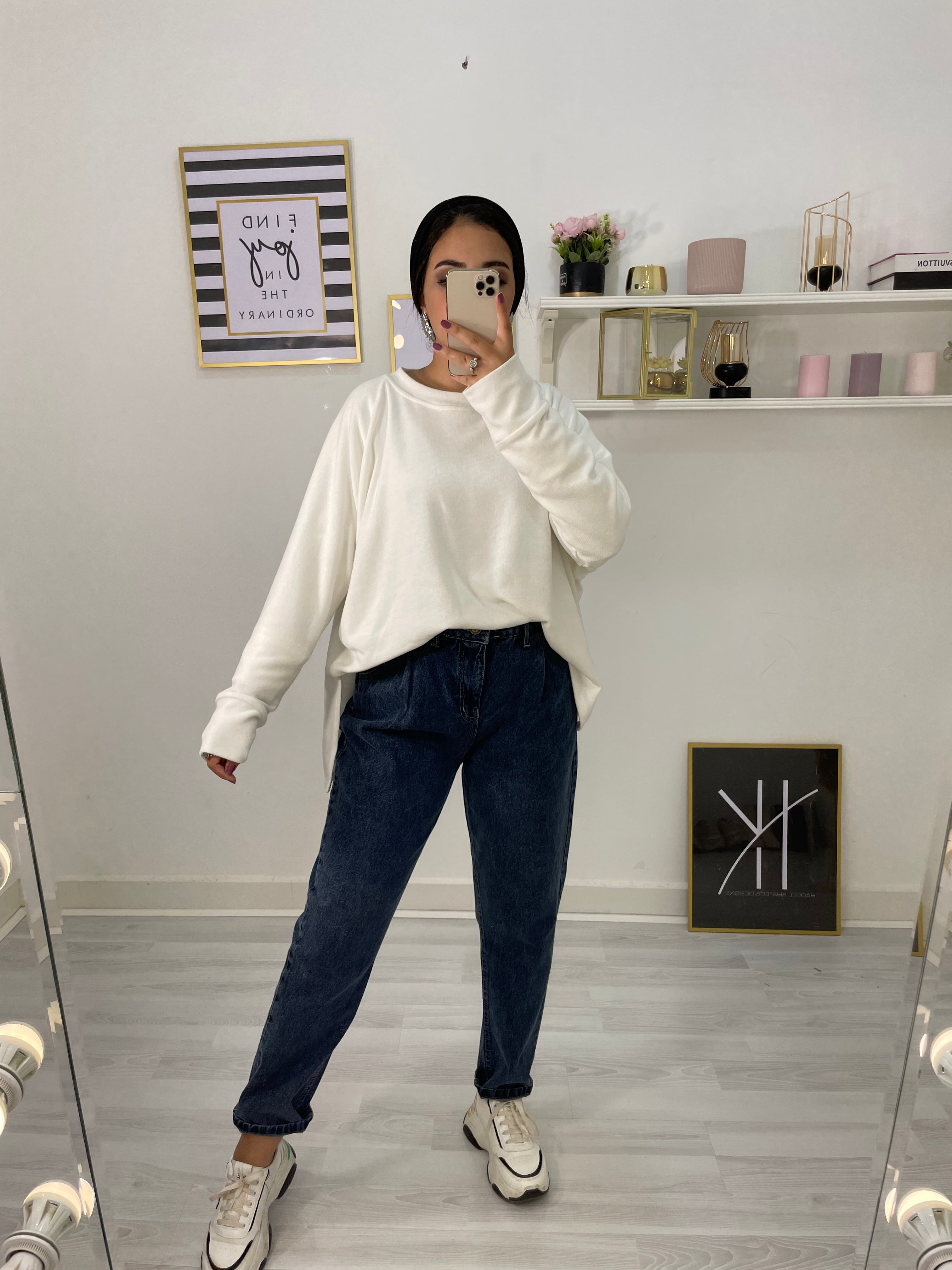 New Mom Fit Pants Jeans Acid Wash