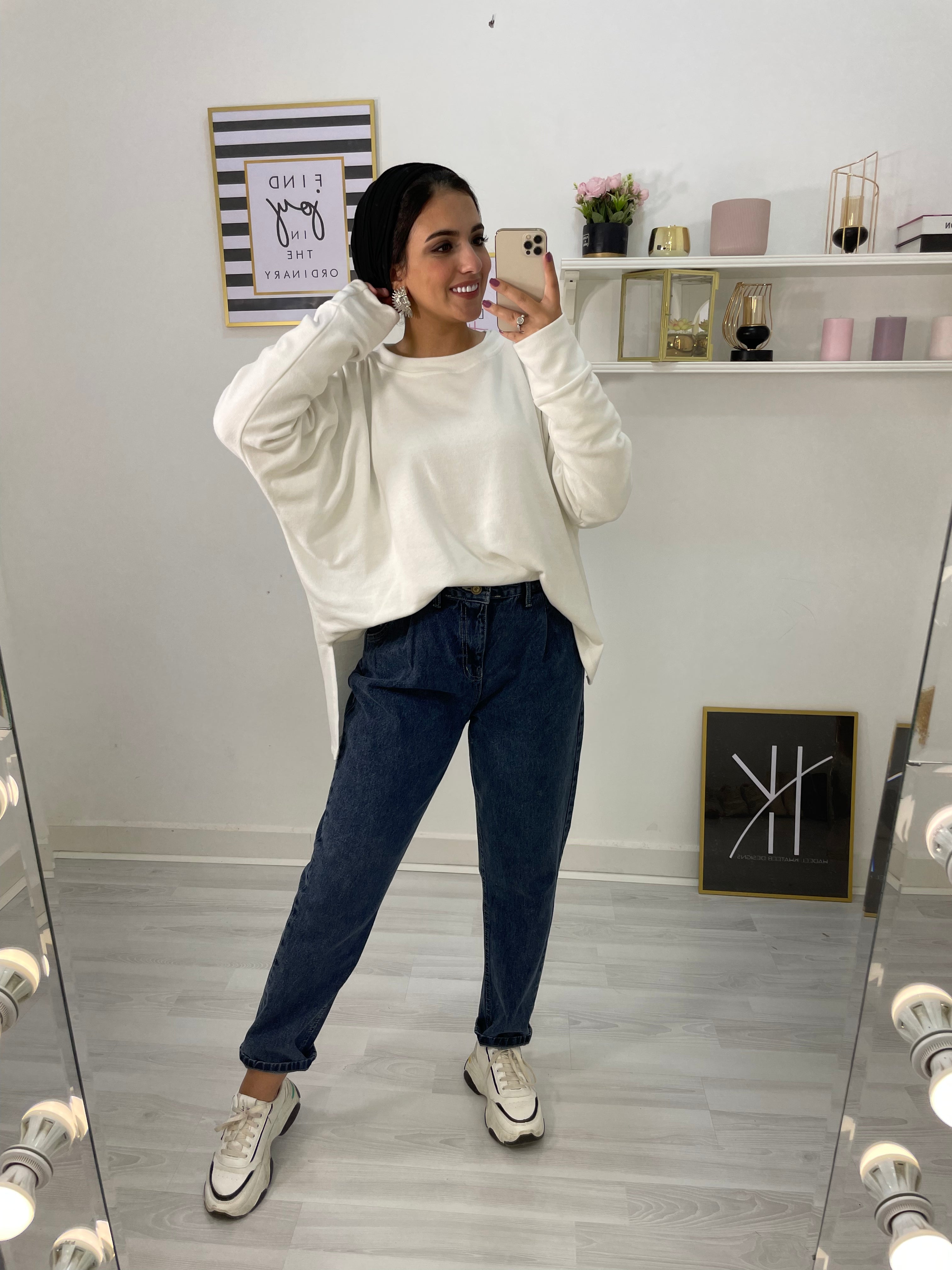 New Mom Fit Pants Jeans Acid Wash