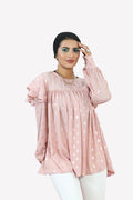 Shine Sparkle Blouse Nude Pink