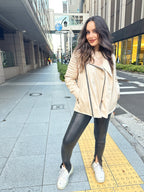 Moto Jacket Oatmeal
