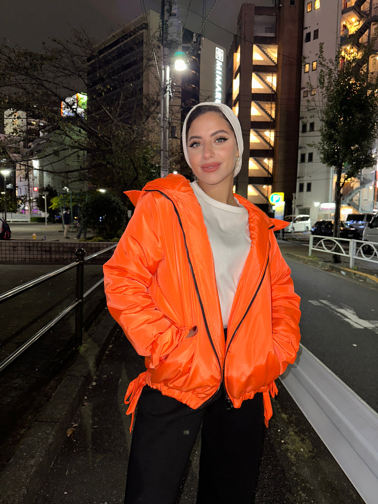 Neon Orange Waterproof Jacket